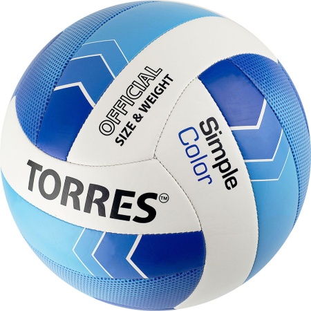 Купить Мяч волейбольный Torres Simple Color любительский р.5 в Тюкалинске 